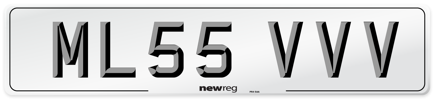 ML55 VVV Number Plate from New Reg
